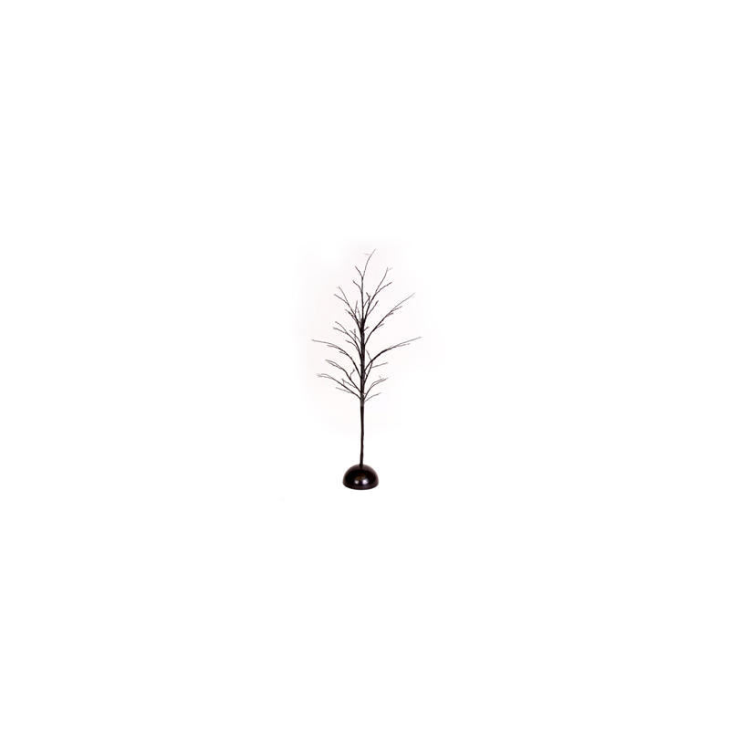 Sapin LED noir à piles - Haut 60cm (piles non fournies - 3 LR6)
