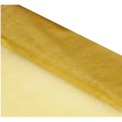 Organza beige d'orée - 50% polyester 50% polyamide - lar 150 cm (vendu au mètre)