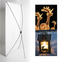 Kakemono Rennes - 180 x 80 cm - Toile M1 avec structure  X- Banner