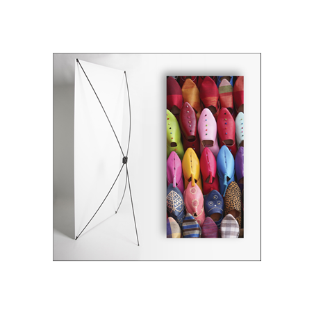 Kakémono Oriental Babouches 80 x 180 sur Toile M1 / avec structure  X- Banner