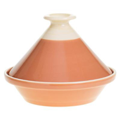 Plat à tajine faïence terracotta 28 x 23cm (coloris aléatoire)