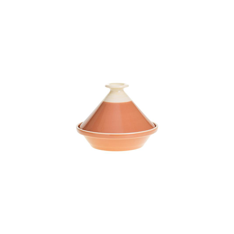 Plat à tajine faïence terracotta 28 x 23cm (coloris aléatoire)