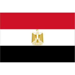 Drapeau Egypte - tissu - 90 x 150cm