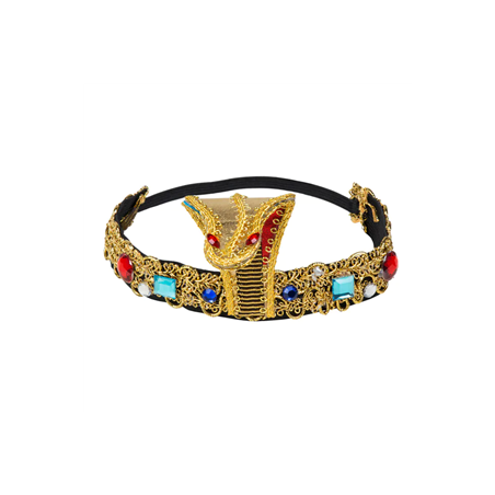 Bandeau Reine du Nil en tissu et pierres (Taille adulte)