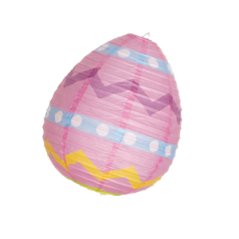 Lampion Oeuf - différents modèles - papier/metal - diam: 25 haut:30cm