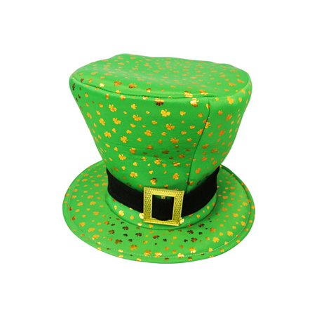 Chapeau de la Saint Patrick - Mousse polyester - haut 28 cm diam 36 cm