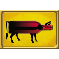 Visuel  Boeuf  recto / verso  - carton -  38 x 58 cm