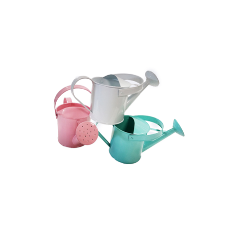 Lot de 3 arrosoirs métal (coloris assortis) - Haut. 20cm Diam. 10cm