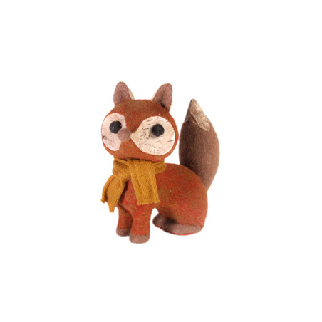 Renard avec écharpe 29x13xh31 cm