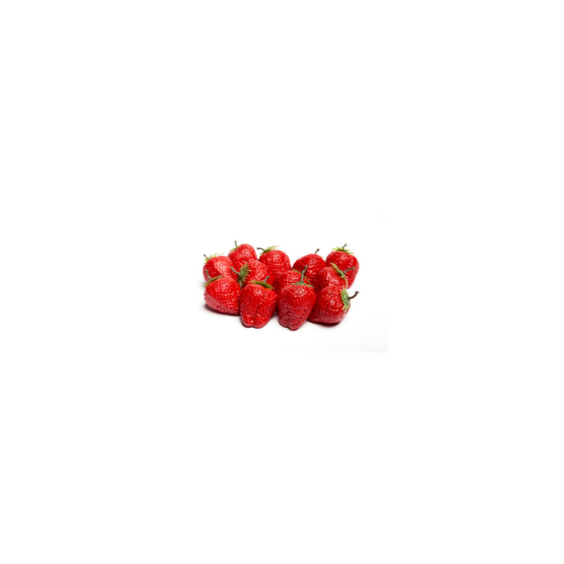 Sachet de 12 grosses fraises diam: 5 cm