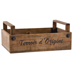 Caisse en bois Terroir 32 x 21 x 9-13