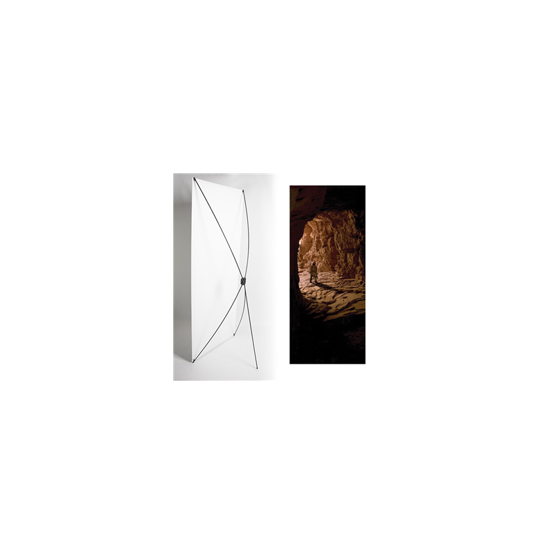 Kakemono grotte préhistoire- 180 x 80 cm - Toile M1 avec structure  X- Banner