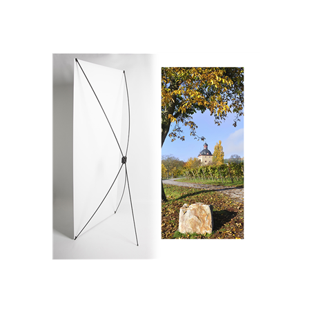 Kakemono Paysage Loire - 180 x 80 cm - Toile M1 avec structure  X- Banner