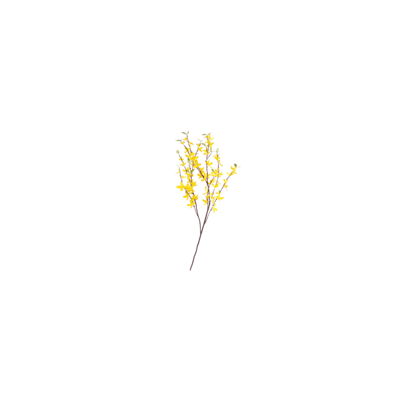 Branche de forsythia - Long. 120cm (fleurs artificielles sur 70cm)