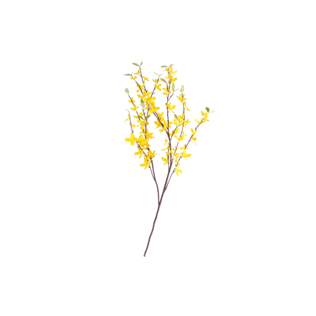 Branche de forsythia - Long. 120cm (fleurs artificielles sur 70cm)