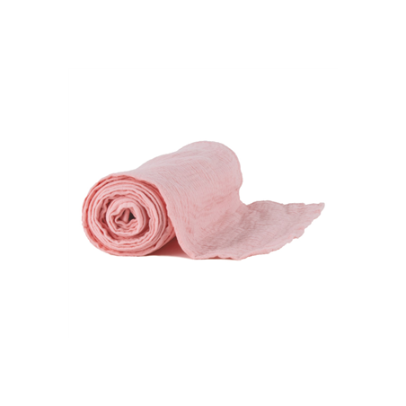 Chemin de table voile de coton rose 30cm x 3m