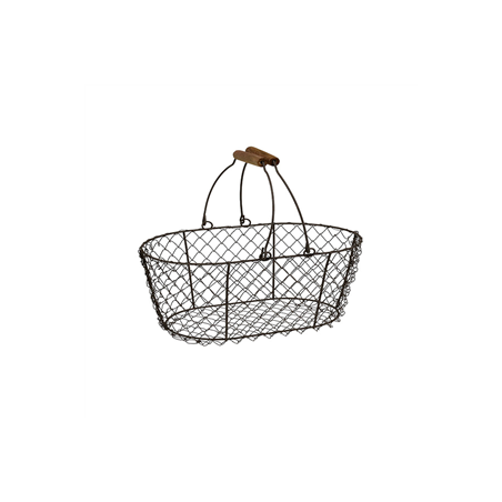 Panier en fer -  43 x 20 x 30 cm