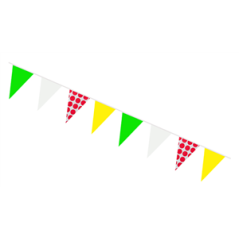 Guirlande cyclisme 12 fanions 21 x 30cm - papier Long. 420cm