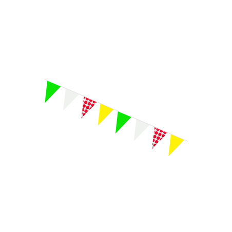 Guirlande cyclisme 12 fanions 21 x 30cm - papier Long. 420cm