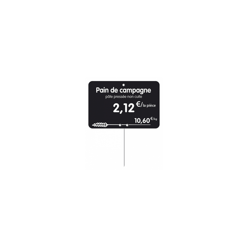 Étiquette boulangerie pain de campagne 10.5 x 7 cm
