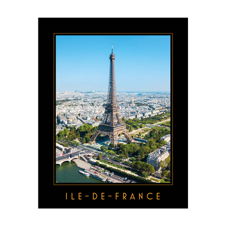 Affiche Île de France - papier - 50 x 70 cm