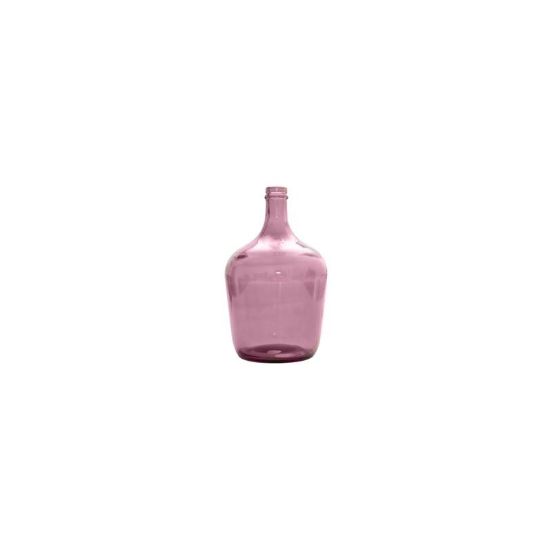 Vase type Jeanne en verre rose tendre 18 x 30cm