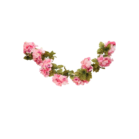 Guirlande d'hortensia rose - Long. 220cm