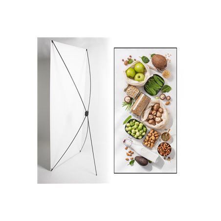 Kakemono Zero déchets 80 x 180 sur Toile M1 / X Banner