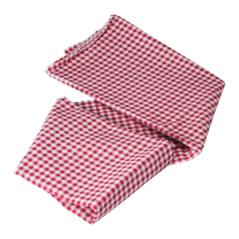 Nappe en tissu Vichy rouge 145 x 250cm