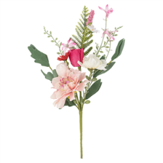 Branche Love to Love Blush rose et vert - Haut. 40cm