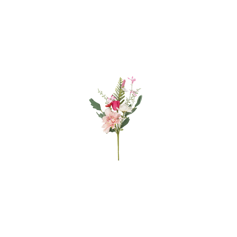 Branche Love to Love Blush rose et vert - Haut. 40cm