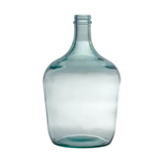 Vase type Jeanne en verre transparent 18 x 30cm