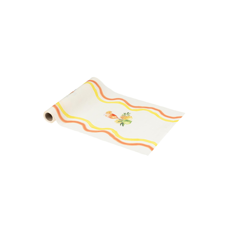 Chemin de table Agrume jaune et orange 28cm x 5m