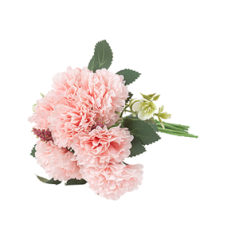 Bouquet de pivoines rose et vert - Haut. 28cm
