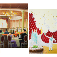 Affiches Cabaret x 2 - papier 200g - 100 x 160 cm