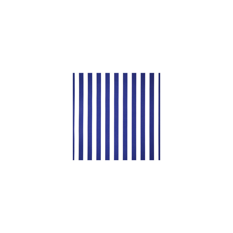 Tissu rayé bleu et blanc - coton  -  larg 150 cm