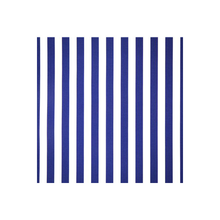 Tissu rayé bleu et blanc - coton - larg 150 cm