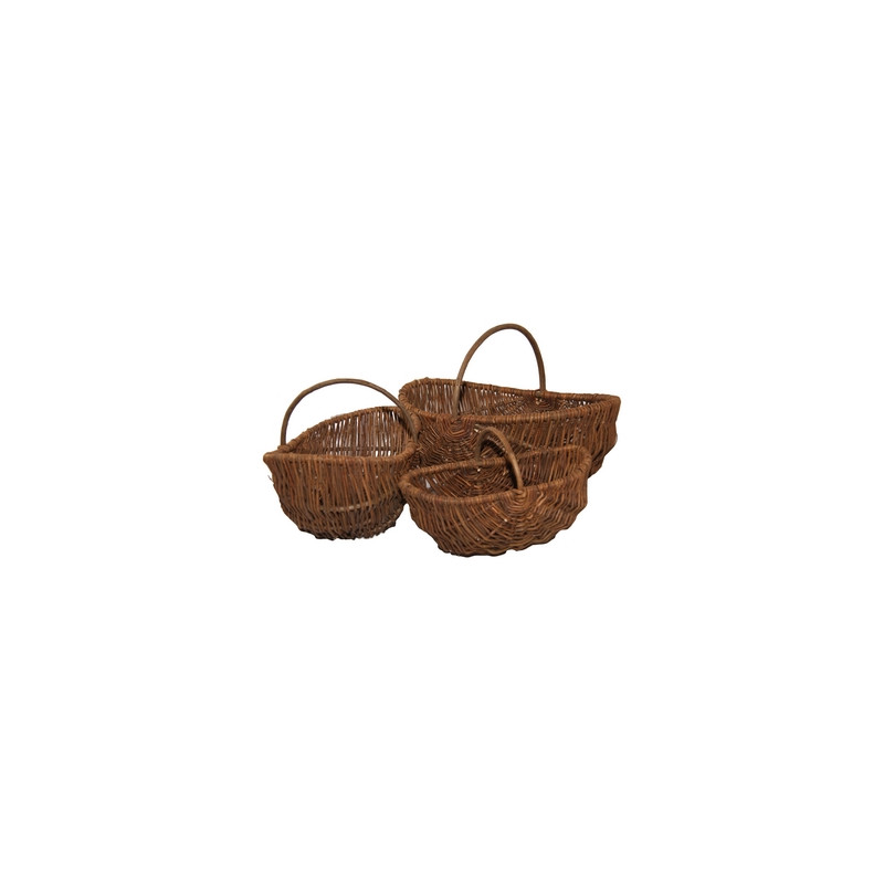 Panier x 3 - osier (Longueurs 32cm, 38cm,45cm)