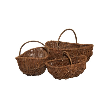 Panier x 3 - osier (Longueurs 32cm, 38cm,45cm)