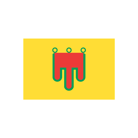 Drapeau Auvergne - tissu - 60 x 90cm