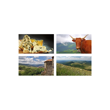 Mobiles Auvergne x4 - carton - 27 x 49cm