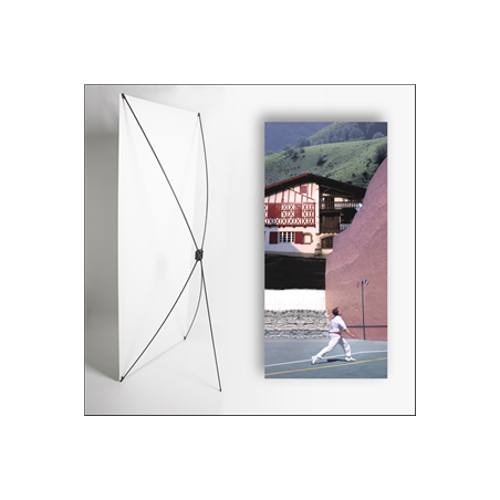 Kakemono Basque Pala 1 - 180 x 80 cm - Toile M1 avec structure X- Banner