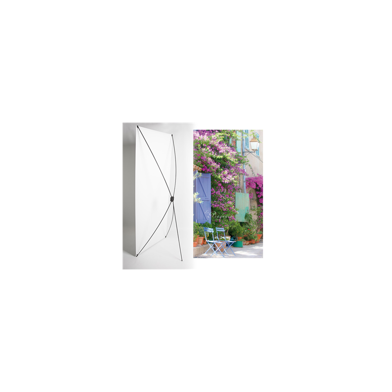 Kakemono provence  - 180 x 80 cm - Toile M1 avec structure  X- Banner
