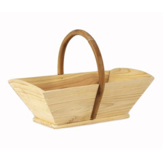 Panier de vendangeur - bois - 34x20x22cm