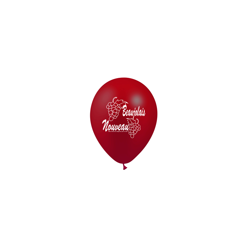 Ballon motif vin nouveau x8 - Diam. 29cm