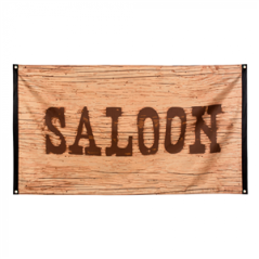 Drapeau 'Wild West Saloon' - tissu - 90 x 150cm