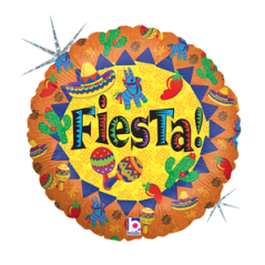 Ballon géant aluminium Fiesta - Diam. 45cm