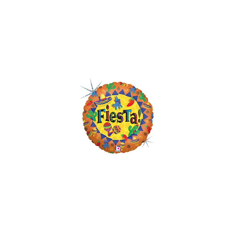 Ballon géant aluminium Fiesta - Diam. 45cm