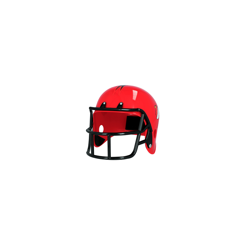 Casque football américain rouge - taille adulte