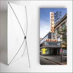 Kakemono USA Apollo  - 180 x 80 cm - Toile M1 avec structure  X- Banner